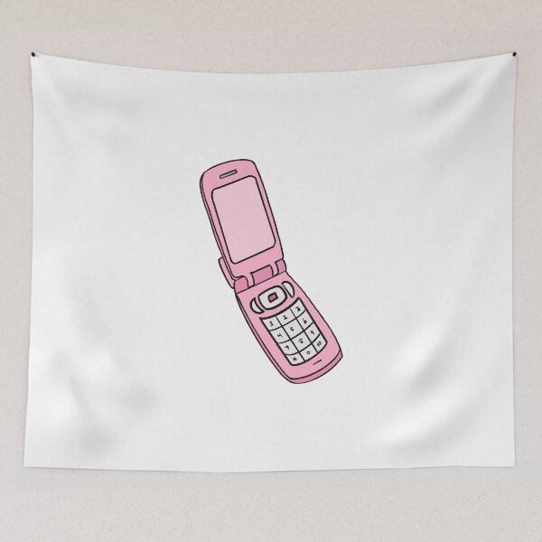 Item preview, Colorful Flip Phone Doodle designed and sold by DoodlebyZ.