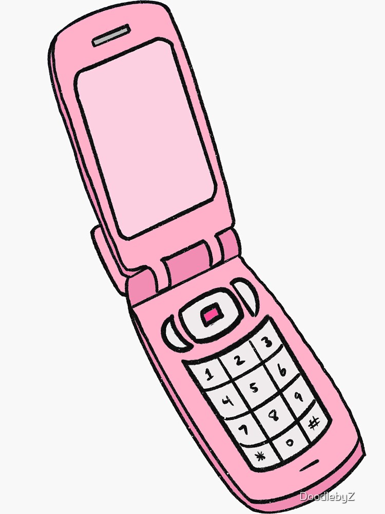 Retro noughties 2000's mobile flip phone cellphone poster print artwork  gift various sizes