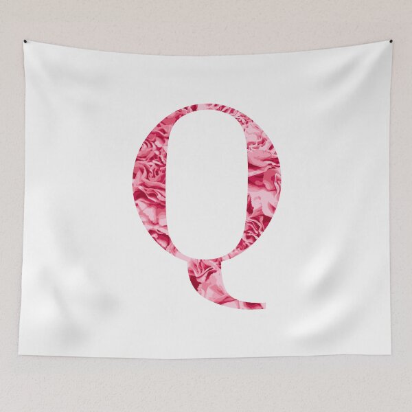 Item preview, Letter Q - Light Pink Flowers designed and sold by CiaraPrints.