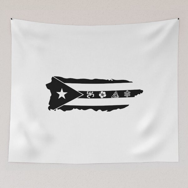 Item preview, Bandera de la isla boricua puertorriqueña designed and sold by inkedtee.