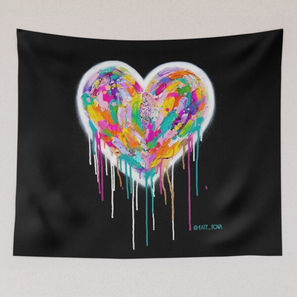 Item preview, Street Heart (White on Black) designed and sold by katetova.