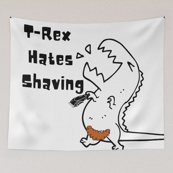 Item preview, T Rex Shaving Funny designed and sold by Art-by-Matei.