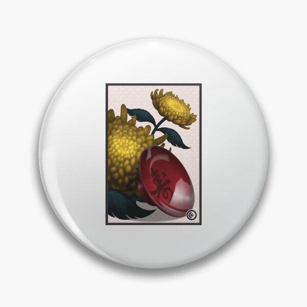 Artikelvorschau, Hanafuda Sake Cup Chrysantheme entworfen und verkauft von MrRamenBox.