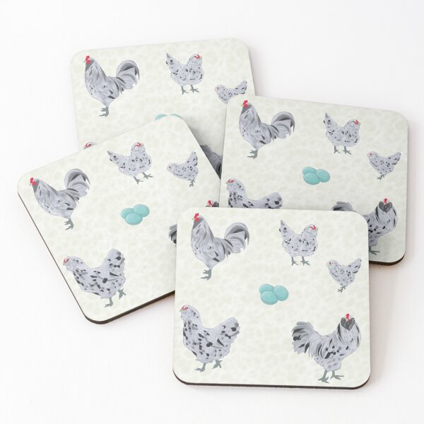 Item preview, Splash Ameraucana Pattern Cream designed and sold by Ashley Gagnon.