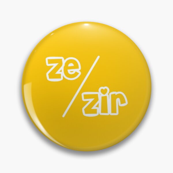 Ze/Zir Bubble Pin