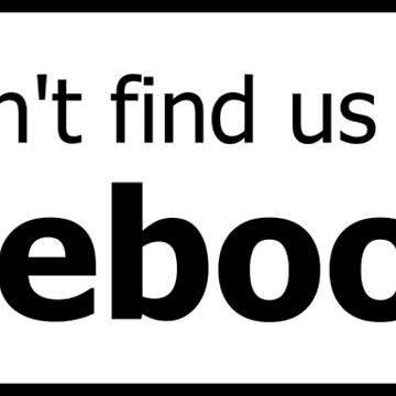Artwork thumbnail, You won't find us on Facebook (finger, black) by Tim Serong