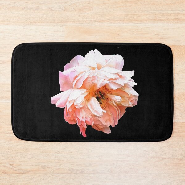 Item preview, Light Peony on a Black Background designed and sold by SeaChangeDesign.