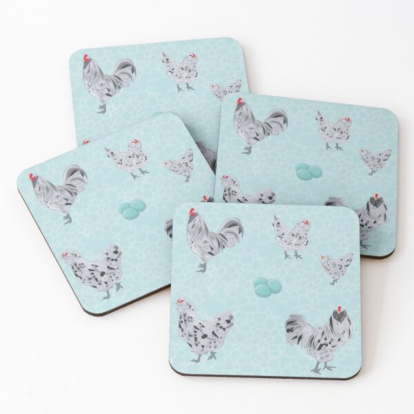 Item preview, Splash Ameraucana Pattern Blue designed and sold by Ashley Gagnon.