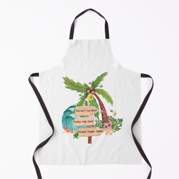 Item preview, Protect The Bees Clean The Seas Plant More Trees, watercolour designed and sold by TheLomiLoveBus.