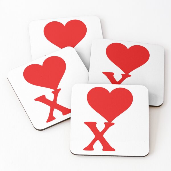 Item preview, Heart with letter initial X designed and sold by ronaldsonou.