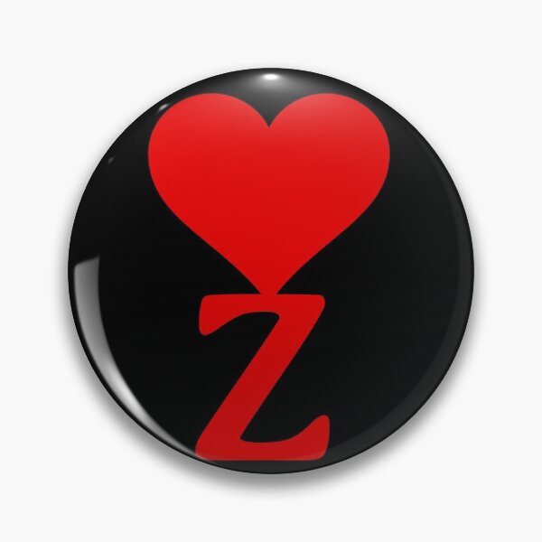 Item preview, Heart with letter initial Z || Black backgroung designed and sold by ronaldsonou.
