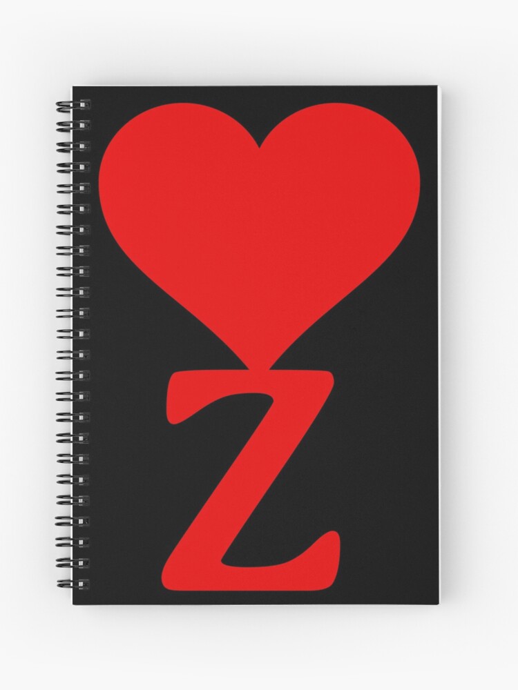 Heart with letter initial Z || Black backgroung