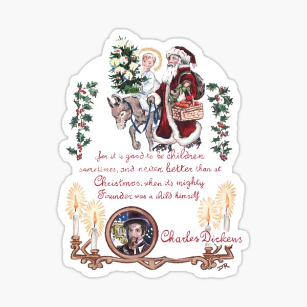 Dickens and Christmas Sticker
