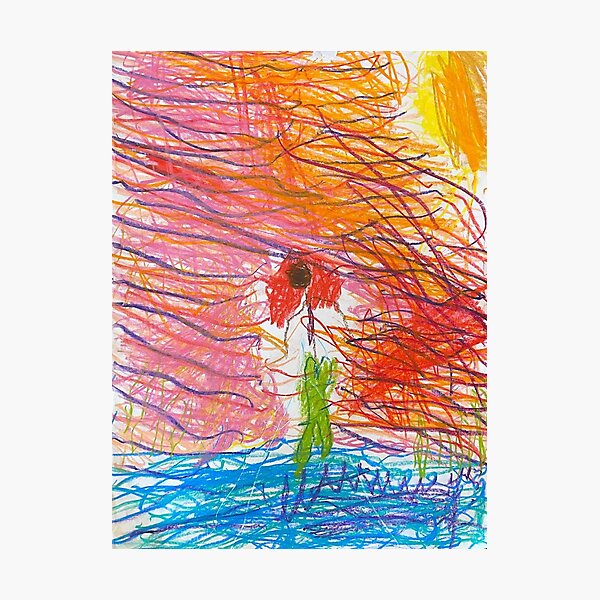 Mermaid at Sunset Photographic Print