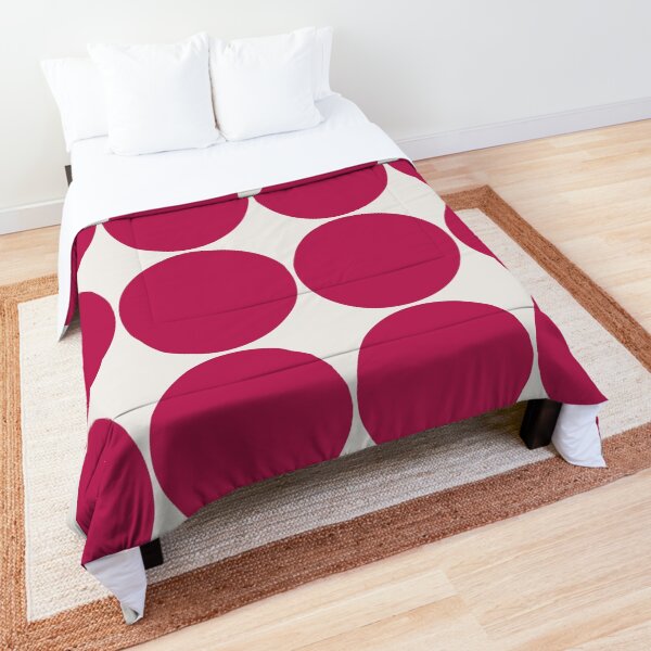 Huge Magenta Polka Comforter