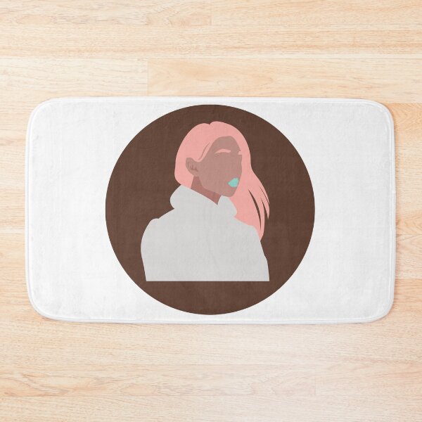 Item preview, woman with pink hair sticker  designed and sold by WillowandCrate.