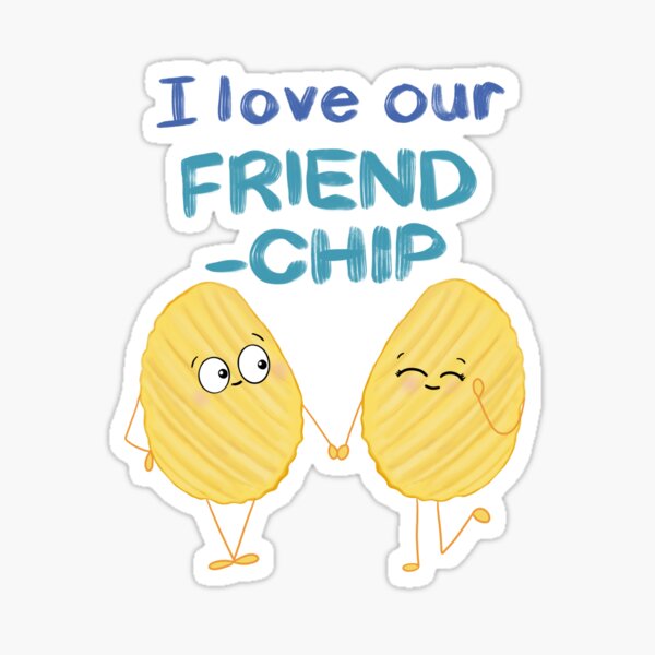 Friend-Chip friend-chip-greeting-card-for-sale-by-igirlox-redbubble