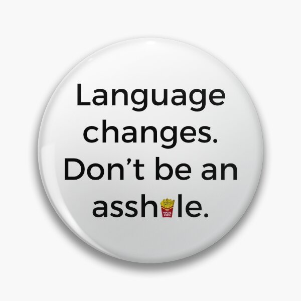 Item preview, Language changes. designed and sold by vocalfriespod.