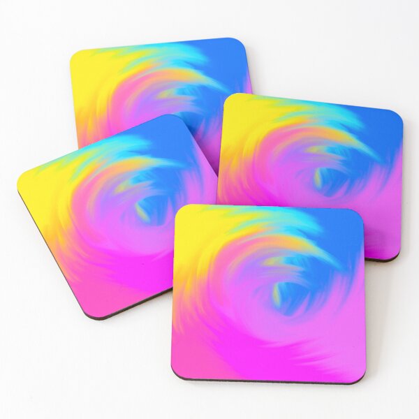 Item preview, Bright Multicolored Watercolor Swirl Wave (Blue, Pink, Yellow) designed and sold by Cosmic-Ferret.