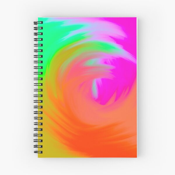 Item preview, Bright Multicolored Watercolor Swirl Wave (Pink, Orange, Green) designed and sold by Cosmic-Ferret.