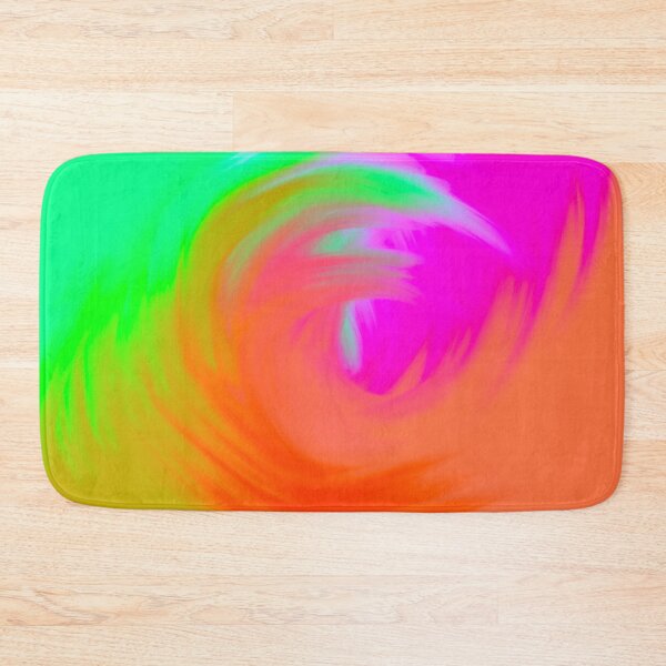 Item preview, Bright Multicolored Watercolor Swirl Wave (Pink, Orange, Green) designed and sold by Cosmic-Ferret.
