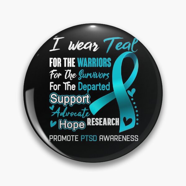 Item preview, I Wear Teal For The Warriors Promote PTSD Awareness designed and sold by hvoid41.