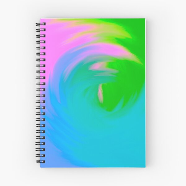 Item preview, Bright Multicolored Watercolor Swirl Wave (Green, Blue, Pink) designed and sold by Cosmic-Ferret.