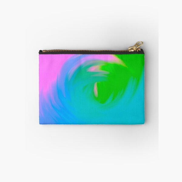 Item preview, Bright Multicolored Watercolor Swirl Wave (Green, Blue, Pink) designed and sold by Cosmic-Ferret.