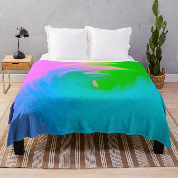 Item preview, Bright Multicolored Watercolor Swirl Wave (Green, Blue, Pink) designed and sold by Cosmic-Ferret.