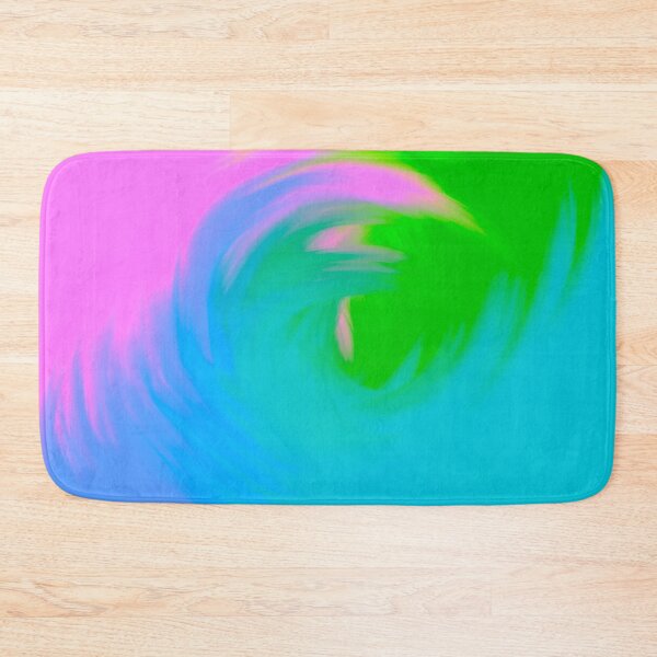 Item preview, Bright Multicolored Watercolor Swirl Wave (Green, Blue, Pink) designed and sold by Cosmic-Ferret.