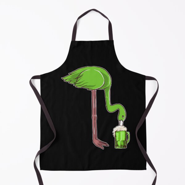 Item preview, Green beer makes cute flamingos happy | Flamingo love designed and sold by Petra Becker.