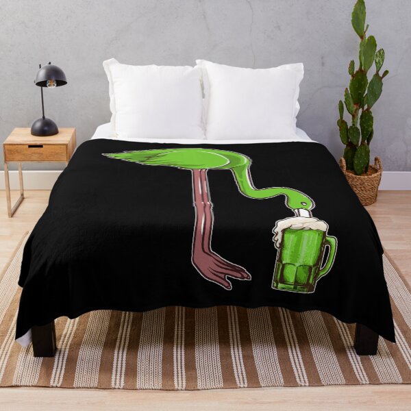 Item preview, Green beer makes cute flamingos happy | Flamingo love designed and sold by Petra Becker.