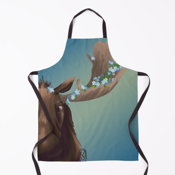 Item preview, Moose and Forget Me Nots designed and sold by Krystal Thomas.