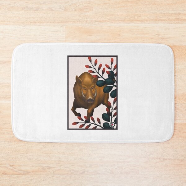 Item preview, Trébol de arbusto de jabalí Hanafuda designed and sold by MrRamenBox.