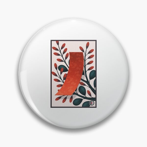Artikelvorschau, Hanafuda Ebene Tanzaku Buschklee entworfen und verkauft von MrRamenBox.