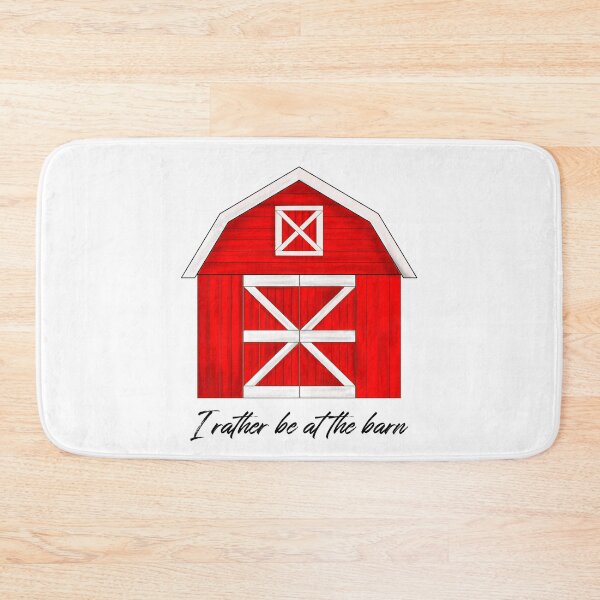 Item preview, Red Barn Illustration - I Rather Be At The Barn designed and sold by MFGB-Creations.