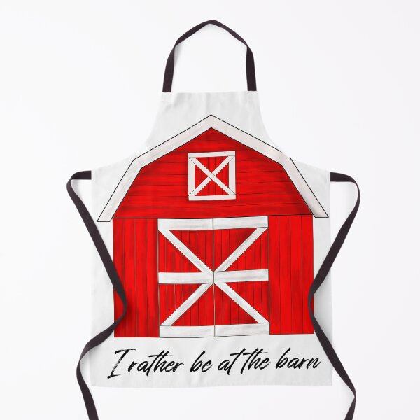 Item preview, Red Barn Illustration - I Rather Be At The Barn designed and sold by MFGB-Creations.