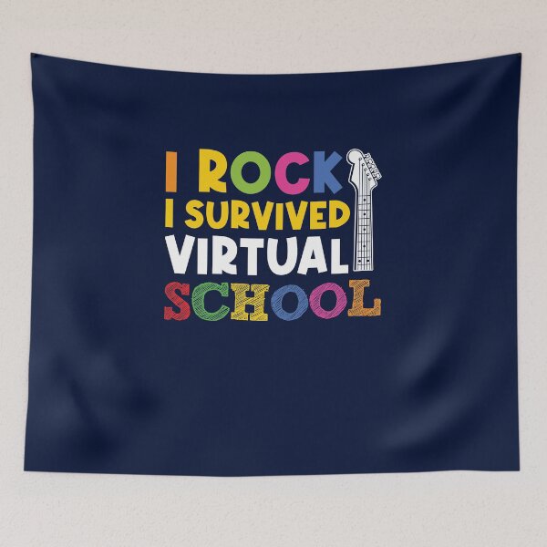 Item preview, I Rock I Survived Virtual School. End Of The Year. Back To School. designed and sold by GuitarSwitch.