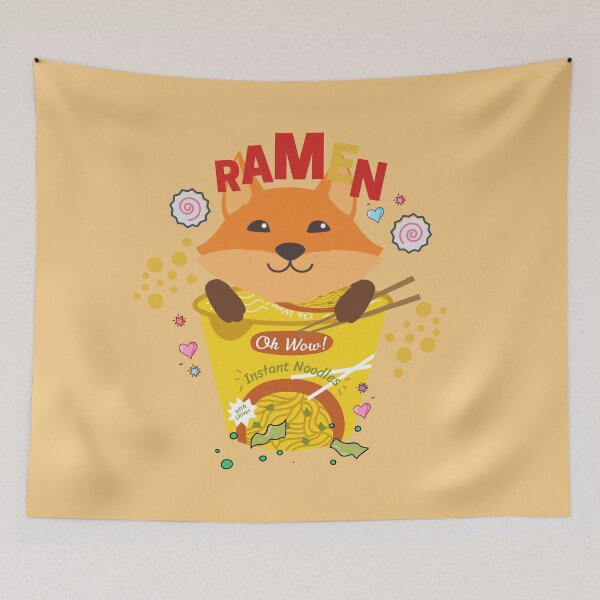 Item preview, Fox Leaves Ramen - Cut Fox Ramen !! designed and sold by SoffyLee586.