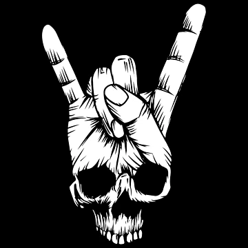 Artwork thumbnail, Skeleton Rocker Hand by KingMasterStore