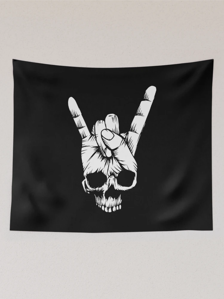 Thumbnail 2 of 3, Tapestry, Skeleton Rocker Hand designed and sold by KingMasterStore.