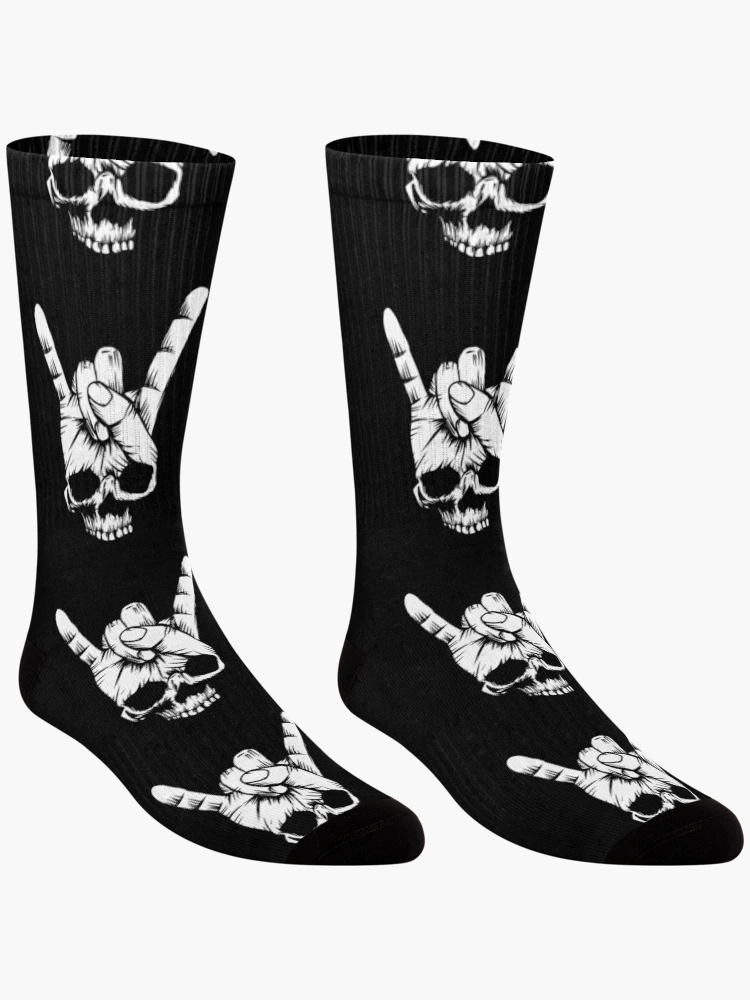 Thumbnail 3 of 5, Socks, Skeleton Rocker Hand designed and sold by KingMasterStore.