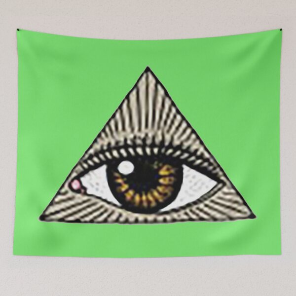 Item preview, Pyramid Eye, lineart, lazy eye, money eye, brown eye, evil eye, stick eye designed and sold by Nostrathomas66.