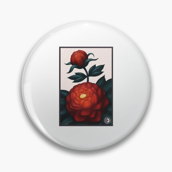 Artikelvorschau, Hanafuda Pfingstrose 01 entworfen und verkauft von MrRamenBox.