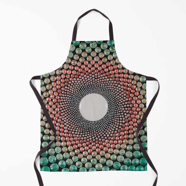 Item preview, Rays - Green & Peach Mandala designed and sold by Amy Diener.