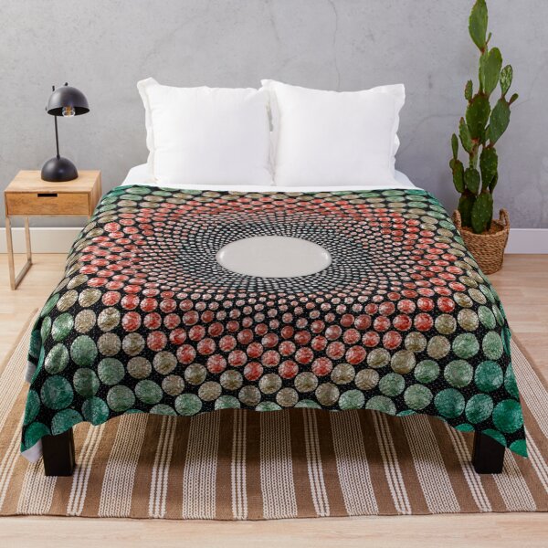 Item preview, Rays - Green & Peach Mandala designed and sold by Amy Diener.