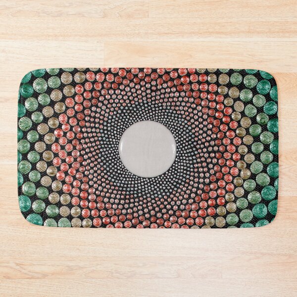 Item preview, Rays - Green & Peach Mandala designed and sold by Amy Diener.