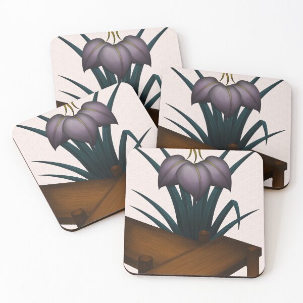 Item preview, Hanafuda Eight-plank Bridge Iris designed and sold by MrRamenBox.
