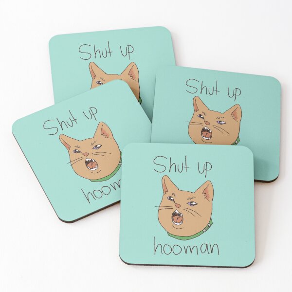 Item preview, Shut up human kitty designed and sold by HoomanBacteria.