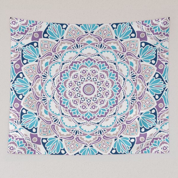 Item preview, Blue Purple Mandala Kaleidoscope designed and sold by Julie Erin Designs.